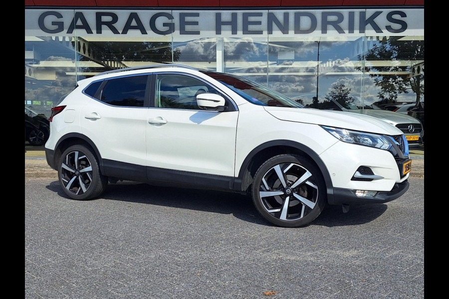 Nissan QASHQAI 1.2 Tekna + | Pano | Trekhaak | NAP | Leder | 360Cam | Navi | Climate | LED | Onderhoudshistorie |