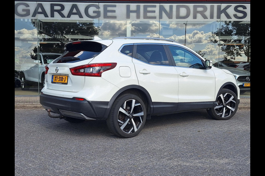 Nissan QASHQAI 1.2 Tekna + | Pano | Trekhaak | NAP | Leder | 360Cam | Navi | Climate | LED | Onderhoudshistorie |