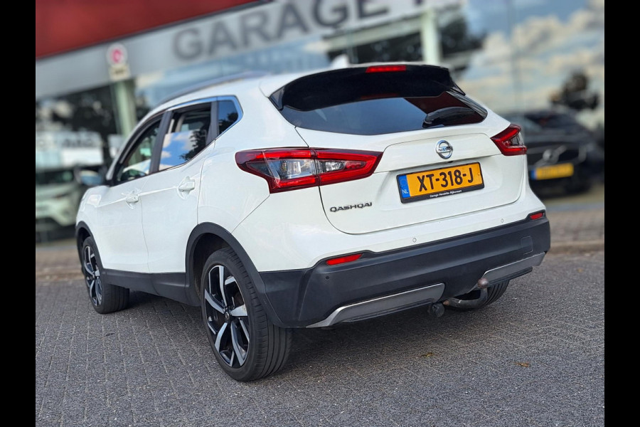 Nissan QASHQAI 1.2 Tekna + | Pano | Trekhaak | NAP | Leder | 360Cam | Navi | Climate | LED | Onderhoudshistorie |