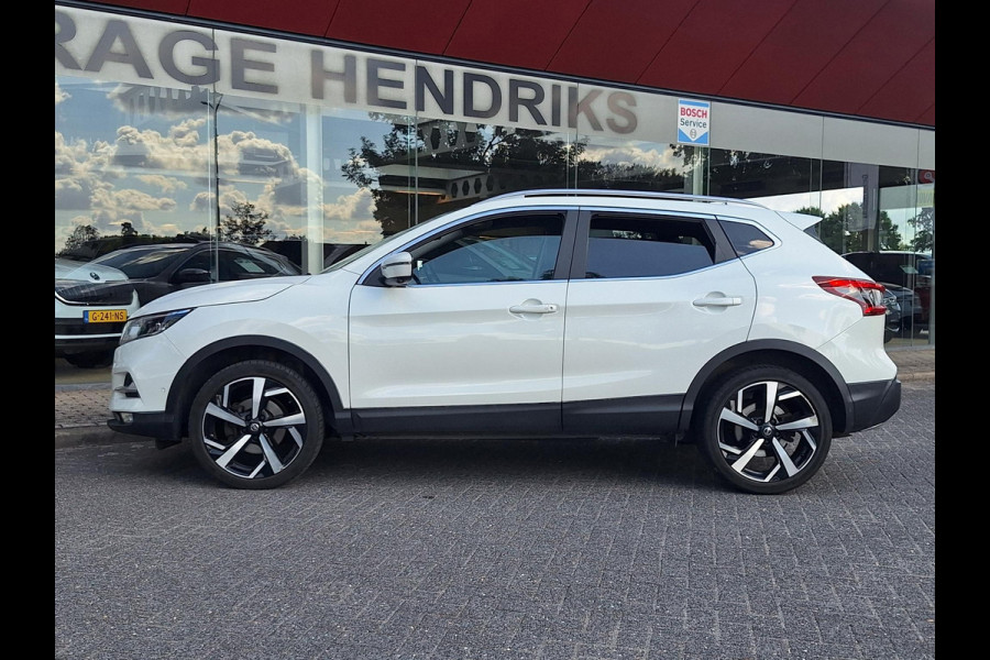 Nissan QASHQAI 1.2 Tekna + | Pano | Trekhaak | NAP | Leder | 360Cam | Navi | Climate | LED | Onderhoudshistorie |