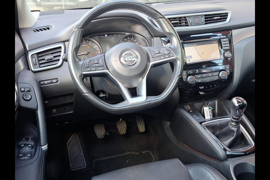 Nissan QASHQAI 1.2 Tekna + | Pano | Trekhaak | NAP | Leder | 360Cam | Navi | Climate | LED | Onderhoudshistorie |
