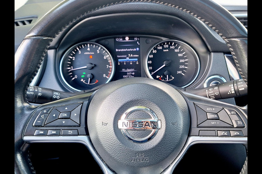 Nissan QASHQAI 1.2 Tekna + | Pano | Trekhaak | NAP | Leder | 360Cam | Navi | Climate | LED | Onderhoudshistorie |