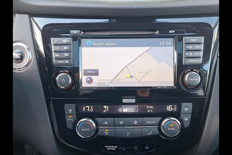 Nissan QASHQAI 1.2 Tekna + | Pano | Trekhaak | NAP | Leder | 360Cam | Navi | Climate | LED | Onderhoudshistorie |
