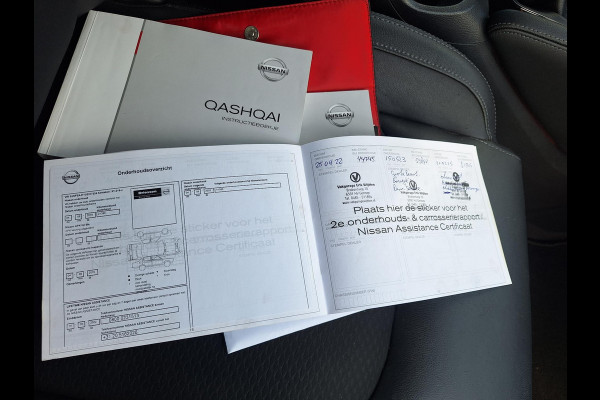 Nissan QASHQAI 1.2 Tekna + | Pano | Trekhaak | NAP | Leder | 360Cam | Navi | Climate | LED | Onderhoudshistorie |