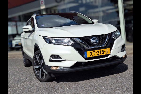 Nissan QASHQAI 1.2 Tekna + | Pano | Trekhaak | NAP | Leder | 360Cam | Navi | Climate | LED | Onderhoudshistorie |