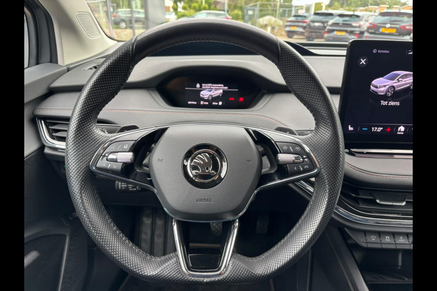 Škoda ENYAQ iV Business Edition 80 Design Selection Suite 204PK | SOH 94% | Wegklapbare Trekhaak | Warmtepomp | Navigatie | 360-Graden Camera | 20" LMV | Elektr. Klep