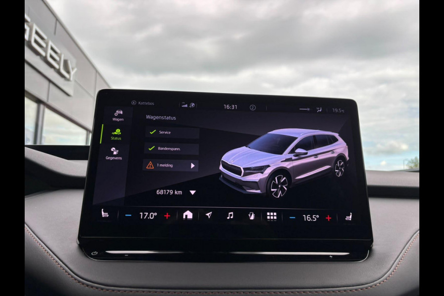 Škoda ENYAQ iV Business Edition 80 Design Selection Suite 204PK | SOH 94% | Wegklapbare Trekhaak | Warmtepomp | Navigatie | 360-Graden Camera | 20" LMV | Elektr. Klep