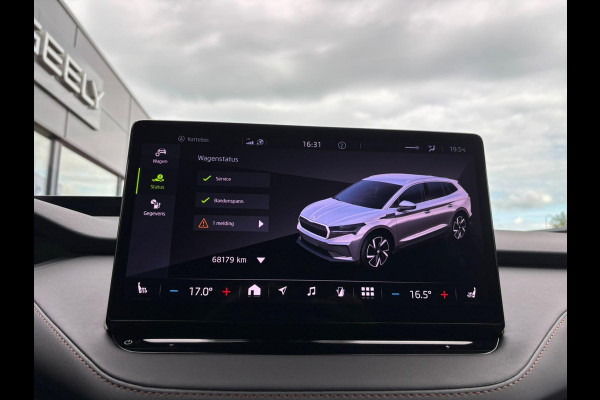 Škoda ENYAQ iV Business Edition 80 Design Selection Suite 204PK | SOH 94% | Wegklapbare Trekhaak | Warmtepomp | Navigatie | 360-Graden Camera | 20" LMV | Elektr. Klep