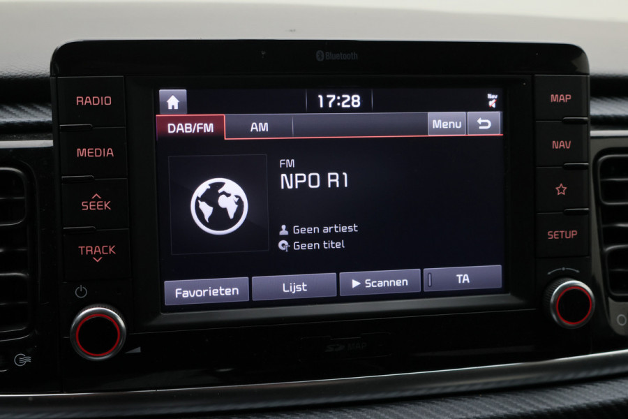 Kia Rio 1.0 TGDI GT-Line Camera, Apple CarPlay, KeyLess, Leder/Stof, Navi, PDC, 17"