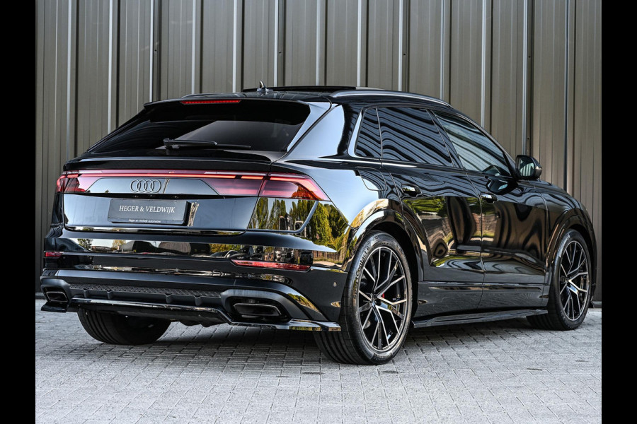 Audi Q8 55 TFSI e quattro Pro Line S Memory seats | 360 Camera | Keyless | Soft close | Adaptive cruise | Panoramadak | B&O sound | Achterbank verwarmd | Ambiance interieur | El. trekhaak