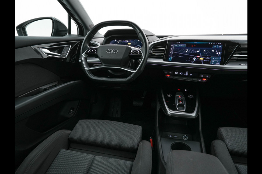 Audi Q4 e-tron 35 Advanced edition 55 kWh {SoH-88%} (INCL-BTW) Aut. *NAVI-FULLMAP | MATRIX-LED | KEYLESS | AUDI-SOUND |  DIGI-COCKPIT | DAB | CARPLAY | HEATED-SPORTSEATS | CRUISE | 19''ALU*