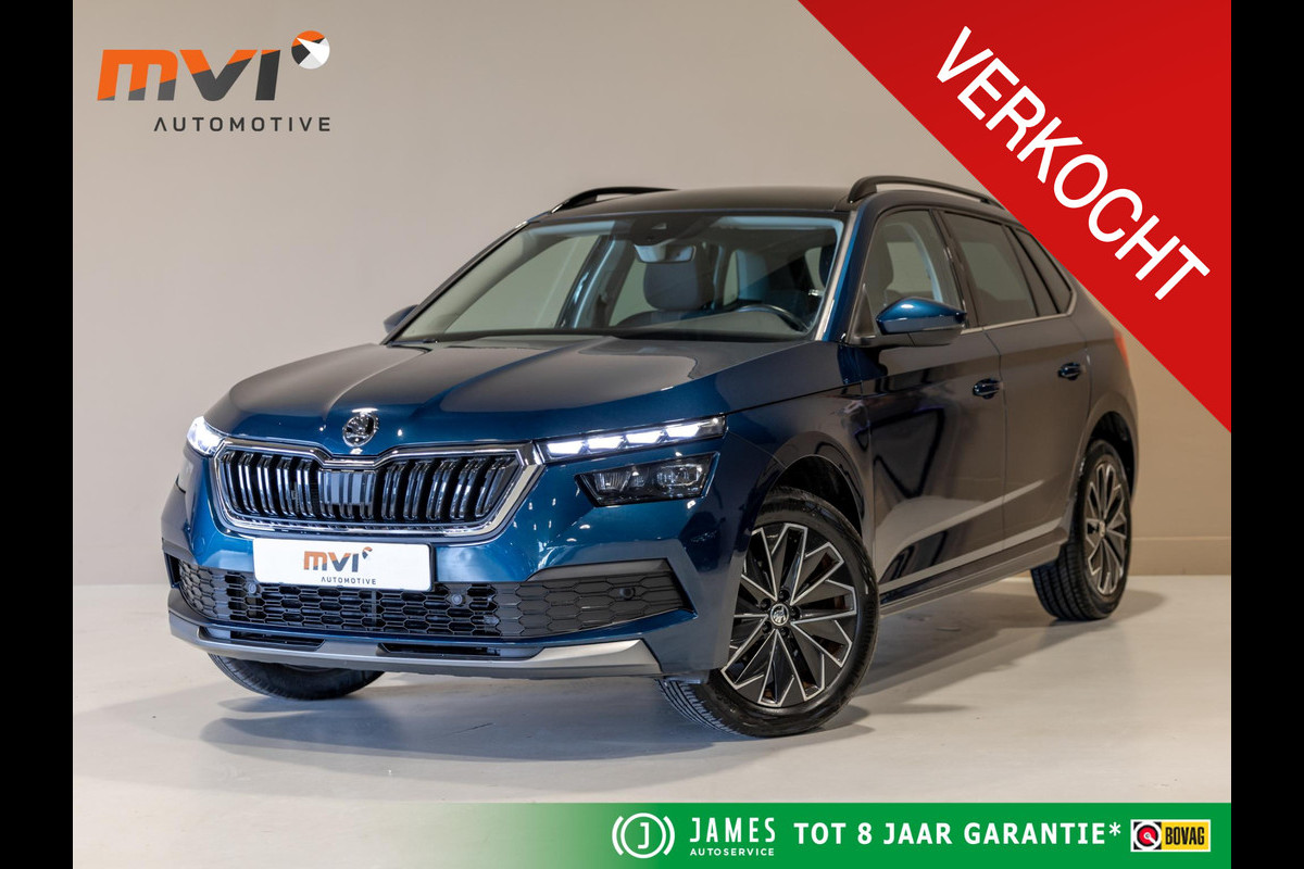 Škoda Kamiq 1.0 TSI Style 110pk / Elektrisch verstelbare stoelen / Panoramadak / Trekhaak / Dodehoek detectie / Achteruitrijcamera / Navigatie / Apple carplay /