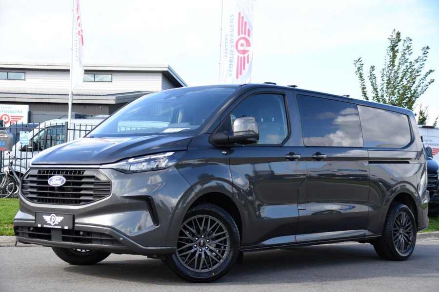 Ford Transit Custom 320 2.0 TDCI L2H1 Limited DC Adaptieve Cruise, 360 Camera, Carplay, Automaat, LED, 2 x Schuifdeur, Stoelverwarming, Virtual, 170pk, Sensoren, Uniek!