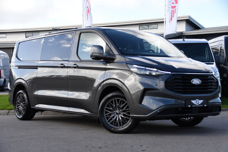 Ford Transit Custom 320 2.0 TDCI L2H1 Limited DC Adaptieve Cruise, 360 Camera, Carplay, Automaat, LED, 2 x Schuifdeur, Stoelverwarming, Virtual, 170pk, Sensoren, Uniek!