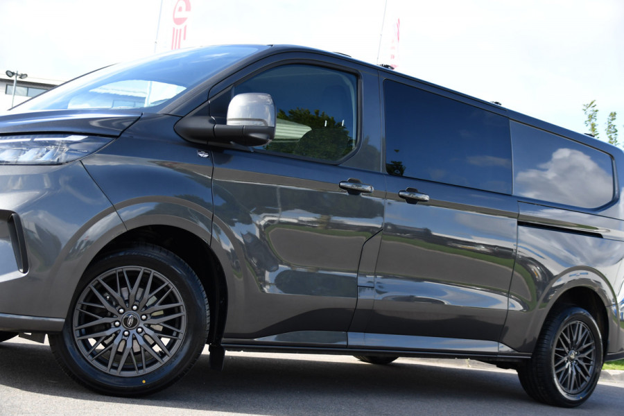 Ford Transit Custom 320 2.0 TDCI L2H1 Limited DC Adaptieve Cruise, 360 Camera, Carplay, Automaat, LED, 2 x Schuifdeur, Stoelverwarming, Virtual, 170pk, Sensoren, Uniek!