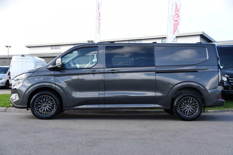 Ford Transit Custom 320 2.0 TDCI L2H1 Limited DC Adaptieve Cruise, 360 Camera, Carplay, Automaat, LED, 2 x Schuifdeur, Stoelverwarming, Virtual, 170pk, Sensoren, Uniek!