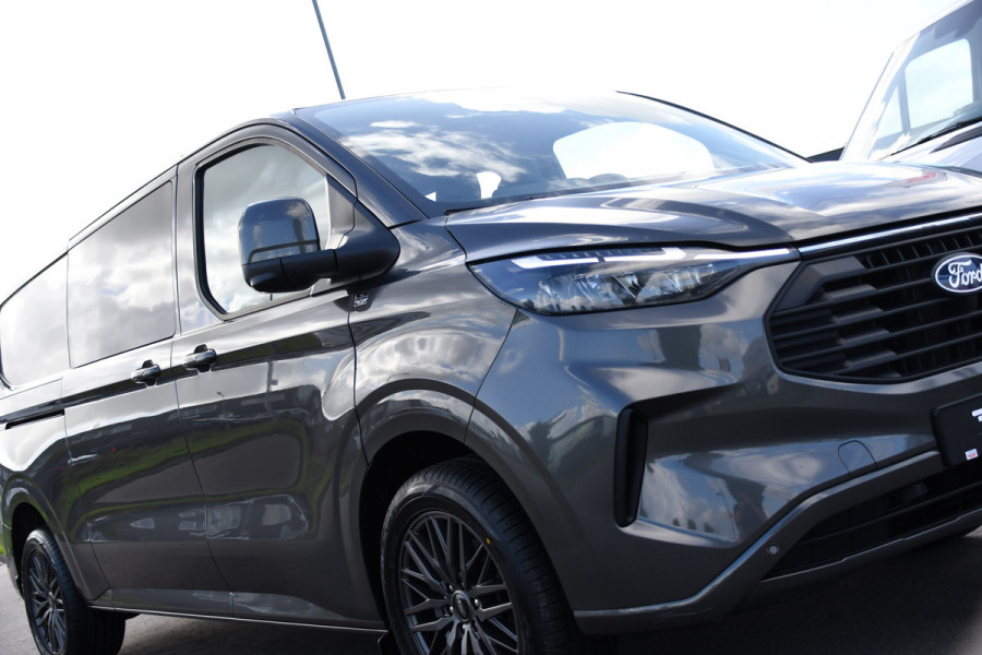 Ford Transit Custom 320 2.0 TDCI L2H1 Limited DC Adaptieve Cruise, 360 Camera, Carplay, Automaat, LED, 2 x Schuifdeur, Stoelverwarming, Virtual, 170pk, Sensoren, Uniek!