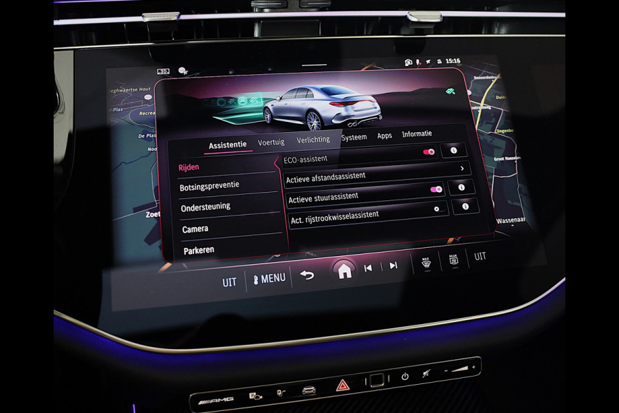Mercedes-Benz E-Klasse AMG 53 4MATIC+ / Hyperscreen / Performance Zetels / Head Up / Verkoeling / 360 Camera / Memory / Open Pano