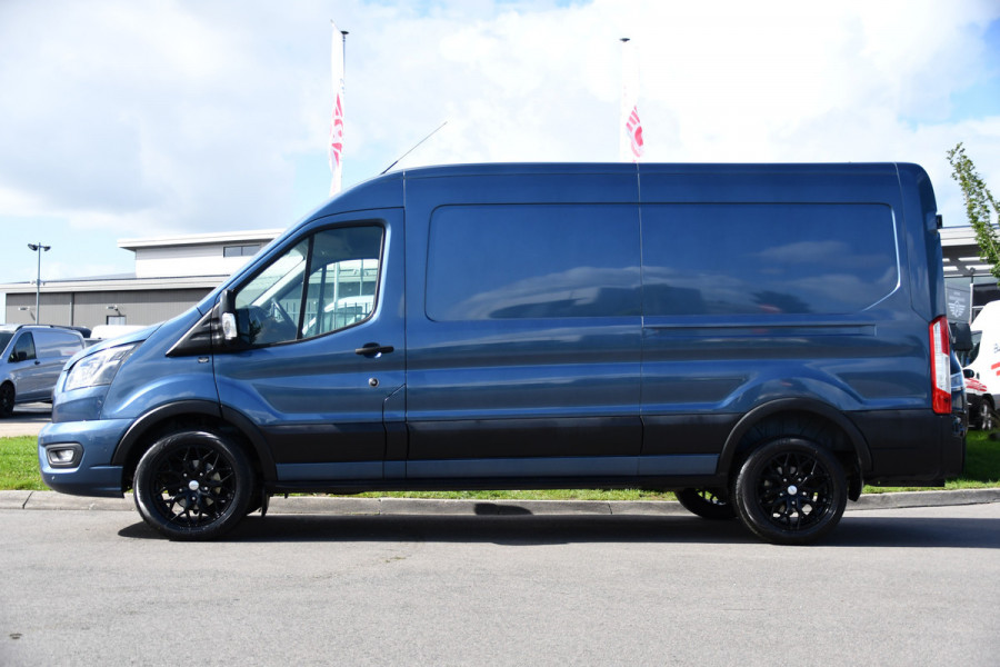Ford Transit 350 2.0 TDCI L3H2 Limited PB Edition Camera, Cruise, Carplay, Stoelverwarming, 185pk, Trekhaak, Sensoren, LED, NAVI, Uniek!