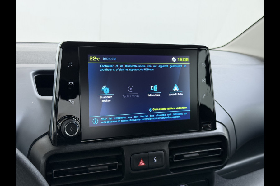 Peugeot e-Rifter EV Allure Pack SOH 97% 50kWh 2X Schuifdeur 360°Camera Navi Apple Carplay Android Auto Isofix Cruise Control Pdc Regen-Lichtsensor Led Lane Assist DAB 5-Persoons