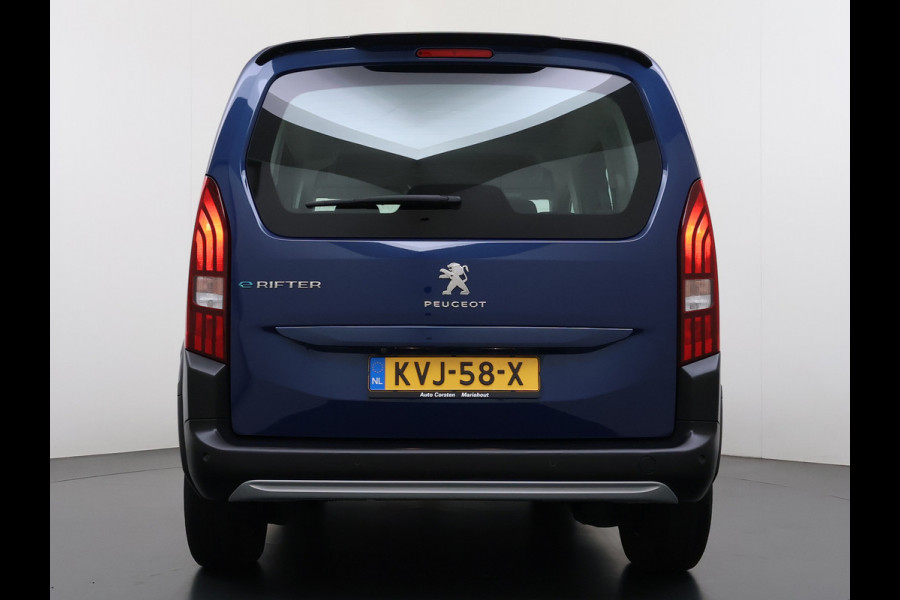 Peugeot e-Rifter EV Allure Pack SOH 97% 50kWh 2X Schuifdeur 360°Camera Navi Apple Carplay Android Auto Isofix Cruise Control Pdc Regen-Lichtsensor Led Lane Assist DAB 5-Persoons