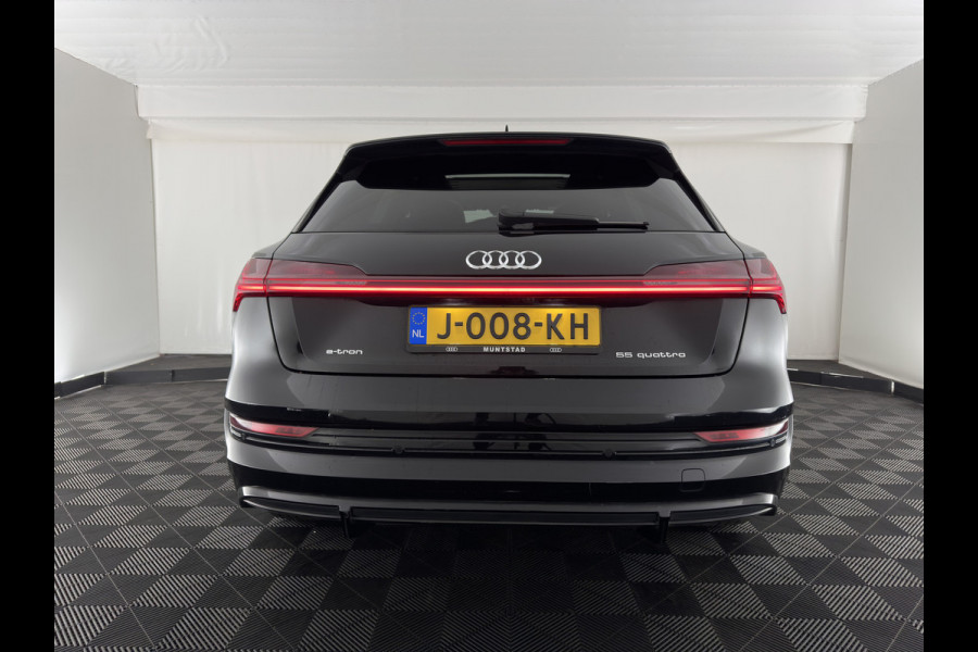 Audi e-tron 55 quattro S edition 95 kWh [3-Fase-11kW] {SoH-92%} (INCL-BTW) *PANO | LEATHER | BANG&OLUFSEN | ADAPTIVE-CRUISE | MEMORY-PACK | FULL-LED | DIGI-COCKPIT | KEYLESS | TOPVIEW | HEATED-SPORTSEATS | DAB+ | AMBIENT-LIGHT | 21''ALU*