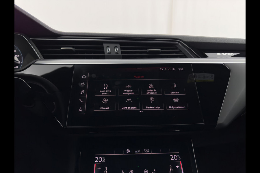 Audi e-tron 55 quattro S edition 95 kWh [3-Fase-11kW] {SoH-92%} (INCL-BTW) *PANO | LEATHER | BANG&OLUFSEN | ADAPTIVE-CRUISE | MEMORY-PACK | FULL-LED | DIGI-COCKPIT | KEYLESS | TOPVIEW | HEATED-SPORTSEATS | DAB+ | AMBIENT-LIGHT | 21''ALU*