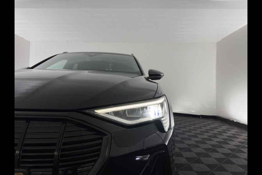 Audi e-tron 55 quattro S edition 95 kWh [3-Fase-11kW] {SoH-92%} (INCL-BTW) *PANO | LEATHER | BANG&OLUFSEN | ADAPTIVE-CRUISE | MEMORY-PACK | FULL-LED | DIGI-COCKPIT | KEYLESS | TOPVIEW | HEATED-SPORTSEATS | DAB+ | AMBIENT-LIGHT | 21''ALU*