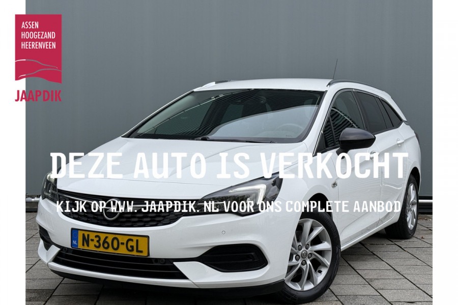 Opel Astra Sports Tourer BWJ 2021 | 1.2T 131PK Bus Elegance | CLIMA | LED | NAVI | CAMERA A | LEDER/STOF | SPORTSTOELEN | CRUISE | CARPLAY