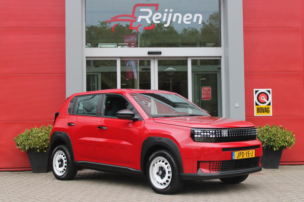 Fiat Grande Panda RED 113PK 11 kW 44 kWh | 3-FASE | APPLE CARPLAY/ANDROID AUTO | CRUISE CONTROL | AIRCO | PARKEERSENSOREN ACHTER | LED KOPLAMPEN | SPORTIEVE VELGEN 16" | DAB+ RADIO | DIGITAAL DASHBOARD | ELEKTRISCHE RAMEN VOOR / ACHTER |