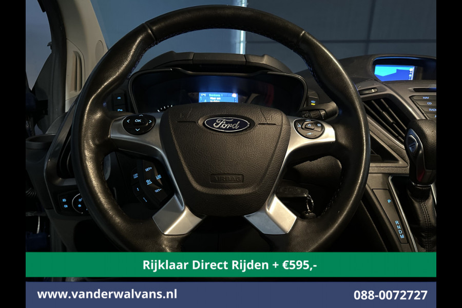 Ford Transit Custom 2.0 TDCI 131pk Automaat L1H1 Euro6 *Rijklaar Direct Rijden* Airco | Camera | Navigatie | Cruisecontrol 2x Zijdeur, LM velgen, Verwarmde voorruit, Parkeersensoren, Bijrijdersbank
