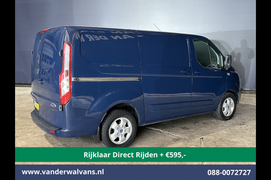 Ford Transit Custom 2.0 TDCI 131pk Automaat L1H1 Euro6 *Rijklaar Direct Rijden* Airco | Camera | Navigatie | Cruisecontrol 2x Zijdeur, LM velgen, Verwarmde voorruit, Parkeersensoren, Bijrijdersbank