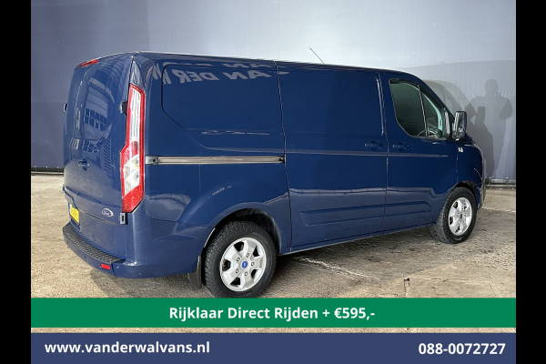 Ford Transit Custom 2.0 TDCI 131pk Automaat L1H1 Euro6 *Rijklaar Direct Rijden* Airco | Camera | Navigatie | Cruisecontrol 2x Zijdeur, LM velgen, Verwarmde voorruit, Parkeersensoren, Bijrijdersbank