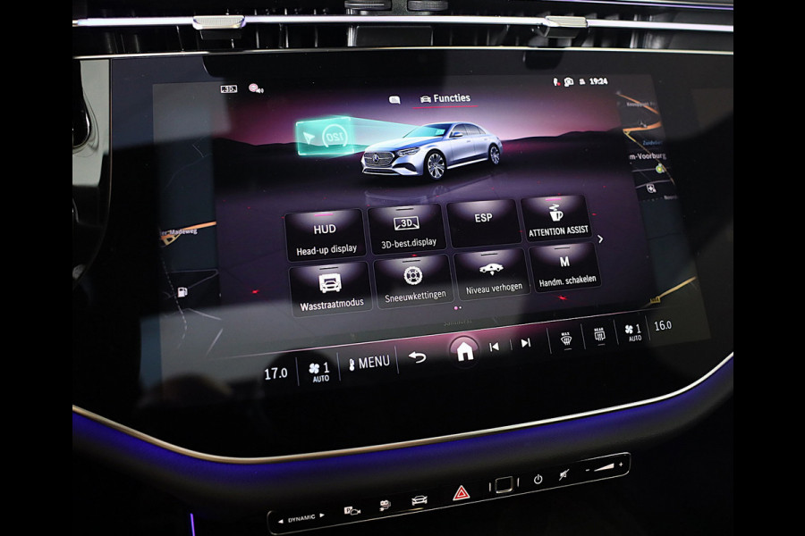 Mercedes-Benz E-Klasse 300 e AMG 53 Look / Head Up / Luchtvering / Burmester 4D / HYPERSCREEN / Acc / Memory / Open Pano / 20 Inch