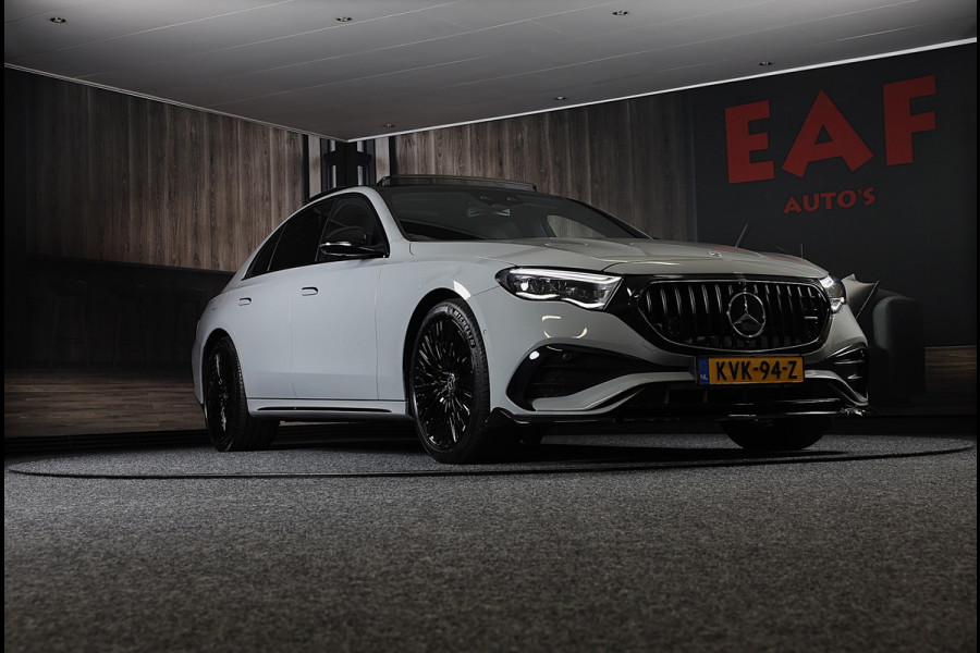 Mercedes-Benz E-Klasse 300 e AMG 53 Look / Head Up / Luchtvering / Burmester 4D / HYPERSCREEN / Acc / Memory / Open Pano / 20 Inch