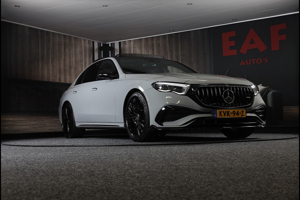 Mercedes-Benz E-Klasse 300 e AMG 53 Look / Head Up / Luchtvering / Burmester 4D / HYPERSCREEN / Acc / Memory / Open Pano / 20 Inch