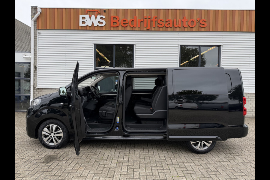 Peugeot Expert 2.0 BlueHDI 177pk automaat S&S L3H1 DC 5 persoons / vaste prijs rijklaar € 27.950 ex btw / lease vanaf € 456 / dubbele schuifdeur / euro 6 / bpm vrij / airco / cruise / navi / trekhaak !