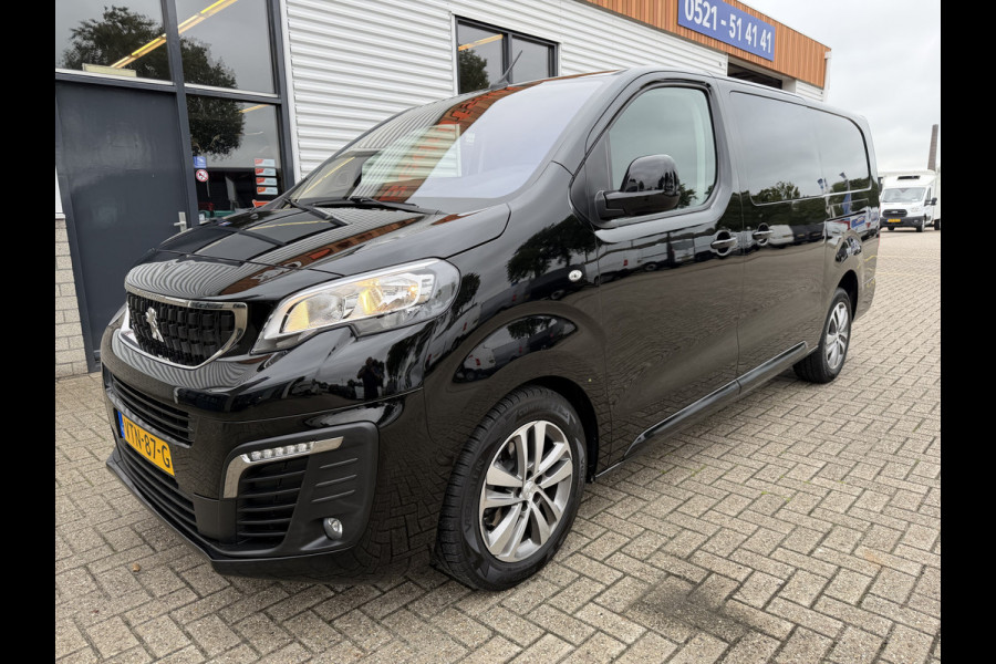 Peugeot Expert 2.0 BlueHDI 177pk automaat S&S L3H1 DC 5 persoons / vaste prijs rijklaar € 27.950 ex btw / lease vanaf € 456 / dubbele schuifdeur / euro 6 / bpm vrij / airco / cruise / navi / trekhaak !