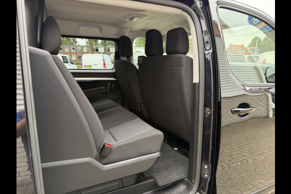 Peugeot Expert 2.0 BlueHDI 177pk automaat S&S L3H1 DC 5 persoons / vaste prijs rijklaar € 27.950 ex btw / lease vanaf € 456 / dubbele schuifdeur / euro 6 / bpm vrij / airco / cruise / navi / trekhaak !