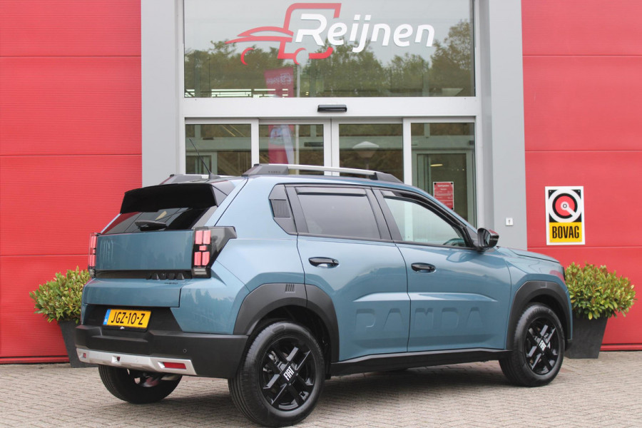 Fiat Grande Panda 1.2 Hybrid 110PK ICON STYLE | APPLE CARPLAY/ANDROID AUTO | CRUISE CONTROL | PARKEERSENSOREN ACHTER | LED KOPLAMPEN | LICHTMETALEN VELGEN 16" | DAB+ RADIO | EXTRA GETINTE ACHTERRUITEN || ELEKTRISCHE RAMEN VOOR / ACHTER | CENTRALEVERGRENDELING  MET AFSTANDBEDIENING | WIND GELEIDERS OP DE RAMEN RONDOM | DAKRAILS |
