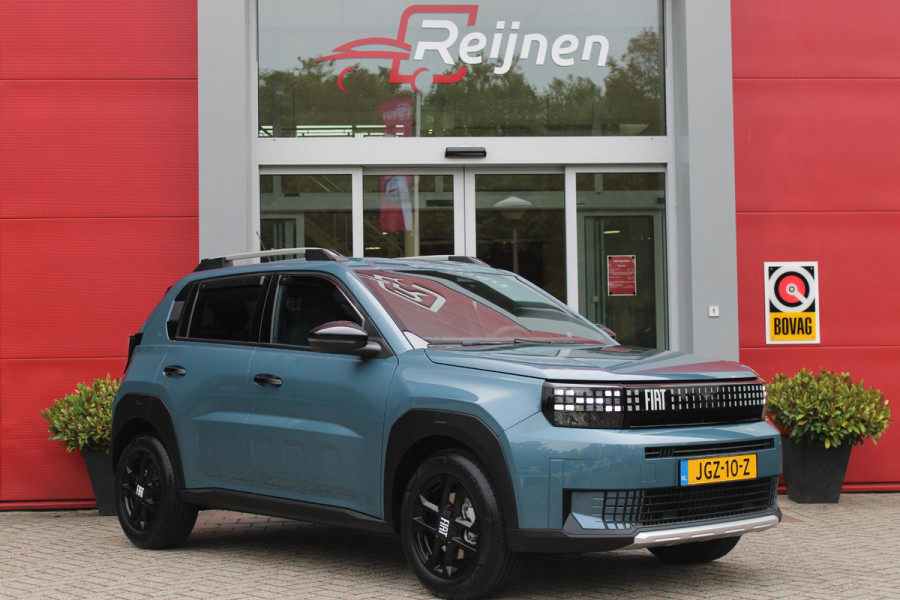 Fiat Grande Panda 1.2 Hybrid 110PK ICON STYLE | APPLE CARPLAY/ANDROID AUTO | CRUISE CONTROL | PARKEERSENSOREN ACHTER | LED KOPLAMPEN | LICHTMETALEN VELGEN 16" | DAB+ RADIO | EXTRA GETINTE ACHTERRUITEN || ELEKTRISCHE RAMEN VOOR / ACHTER | CENTRALEVERGRENDELING  MET AFSTANDBEDIENING | WIND GELEIDERS OP DE RAMEN RONDOM | DAKRAILS |