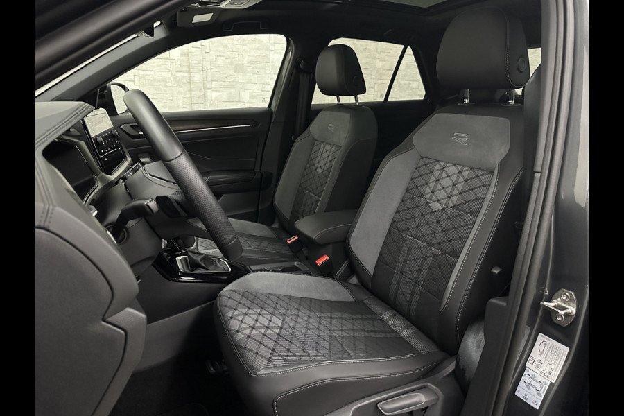 Volkswagen T-Roc 1.5 TSI R-Line | Panorama | IQ-Light | ACC | Black-Line | Keyless-Entry | 19 inch | Carplay | Stuurverwarming | Dodehoek | Virtual-Cockpit | Stoelverwarming | Leder Dashboard | Climate Control | Autom. Parkeren | Autom. Achterklep | Draadloos Laden |