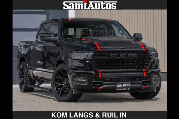 Dodge Ram LIMITED H.O 540PK | Massage + Full Option €84950,- excl | De Meest Luxe en Volle Pick-Up in zijn Klasse | Comfortabele Dubbele Cabine met Royale 5 Zitplaatsen | BPM vrij | Nu Leverbaar uit Voorraad | Voorraad Nr 2326 - 5169 | De specialist in Amerikaanse pick‑ups in Nederland en Europa.