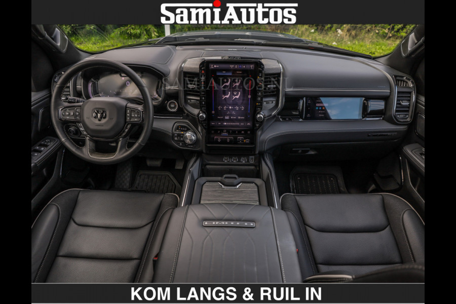 Dodge Ram LIMITED H.O 540PK | Massage + Full Option €84950,- excl | De Meest Luxe en Volle Pick-Up in zijn Klasse | Comfortabele Dubbele Cabine met Royale 5 Zitplaatsen | BPM vrij | Nu Leverbaar uit Voorraad | Voorraad Nr 2326 - 5169 | De specialist in Amerikaanse pick‑ups in Nederland en Europa.