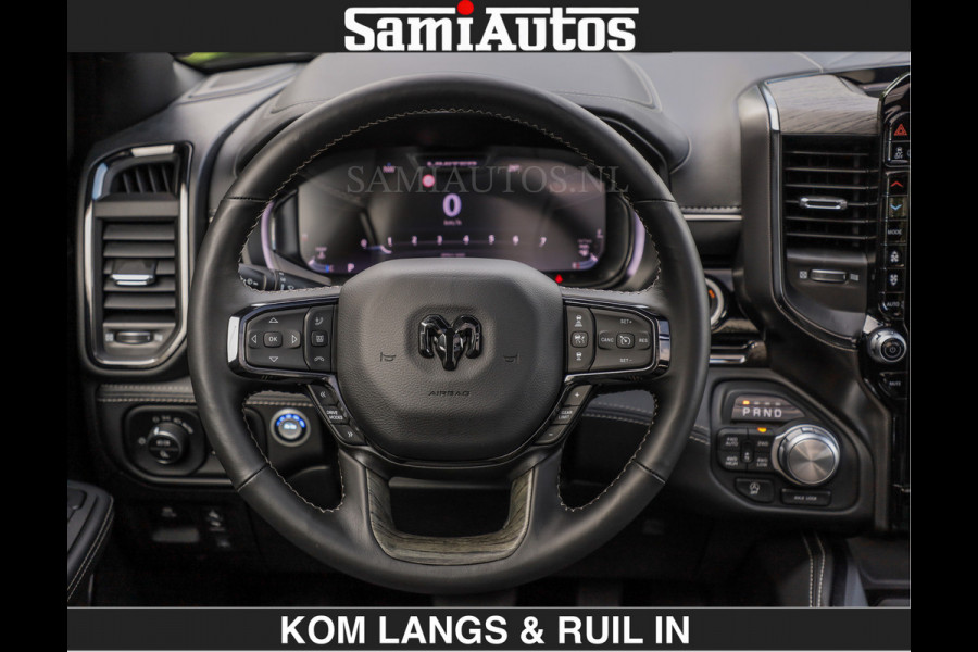 Dodge Ram LIMITED H.O 540PK | Massage + Full Option €84950,- excl | De Meest Luxe en Volle Pick-Up in zijn Klasse | Comfortabele Dubbele Cabine met Royale 5 Zitplaatsen | BPM vrij | Nu Leverbaar uit Voorraad | Voorraad Nr 2326 - 5169 | De specialist in Amerikaanse pick‑ups in Nederland en Europa.