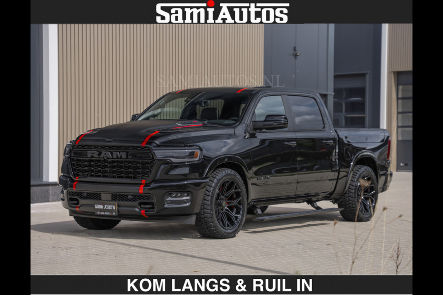 Dodge Ram LIMITED H.O 540PK | Massage + Full Option €84950,- excl | De Meest Luxe en Volle Pick-Up in zijn Klasse | Comfortabele Dubbele Cabine met Royale 5 Zitplaatsen | BPM vrij | Nu Leverbaar uit Voorraad | Voorraad Nr 2326 - 5169 | De specialist in Amerikaanse pick‑ups in Nederland en Europa.