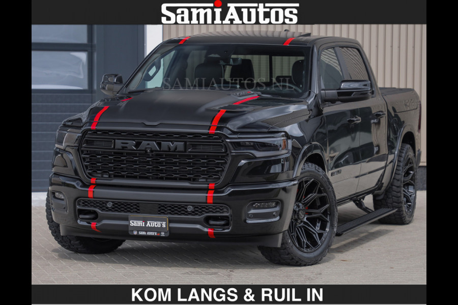 Dodge Ram LIMITED H.O 540PK | Massage + Full Option €84950,- excl | De Meest Luxe en Volle Pick-Up in zijn Klasse | Comfortabele Dubbele Cabine met Royale 5 Zitplaatsen | BPM vrij | Nu Leverbaar uit Voorraad | Voorraad Nr 2326 - 5169 | De specialist in Amerikaanse pick‑ups in Nederland en Europa.
