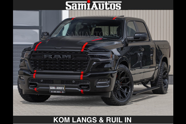 Dodge Ram LIMITED H.O 540PK | Massage + Full Option €84950,- excl | De Meest Luxe en Volle Pick-Up in zijn Klasse | Comfortabele Dubbele Cabine met Royale 5 Zitplaatsen | BPM vrij | Nu Leverbaar uit Voorraad | Voorraad Nr 2326 - 5169 | De specialist in Amerikaanse pick‑ups in Nederland en Europa.