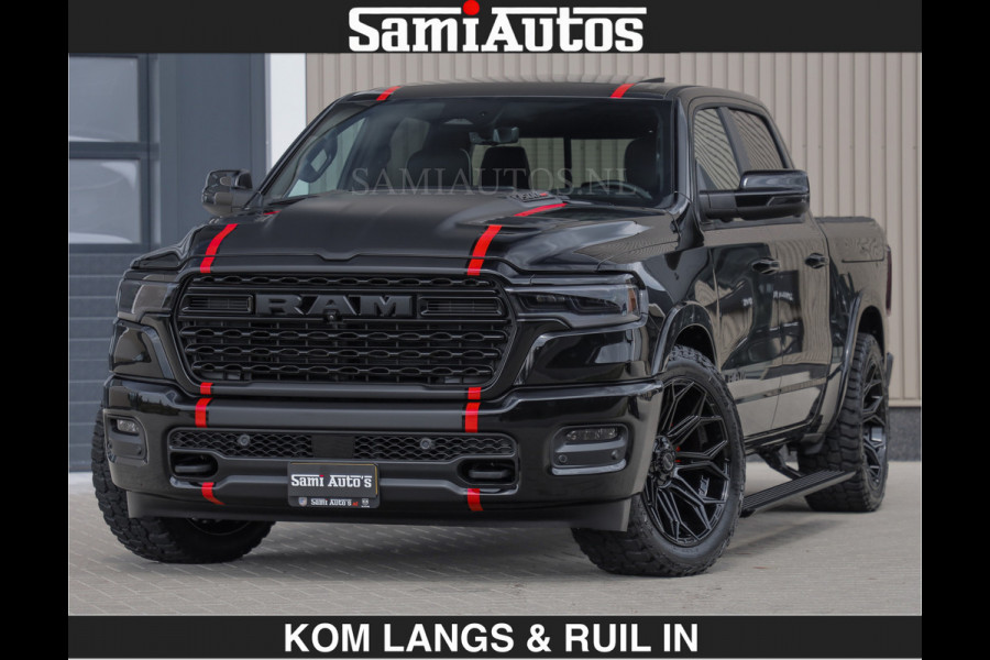 Dodge Ram LIMITED H.O 540PK | Massage + Full Option €84950,- excl | De Meest Luxe en Volle Pick-Up in zijn Klasse | Comfortabele Dubbele Cabine met Royale 5 Zitplaatsen | BPM vrij | Nu Leverbaar uit Voorraad | Voorraad Nr 2326 - 5169 | De specialist in Amerikaanse pick‑ups in Nederland en Europa.