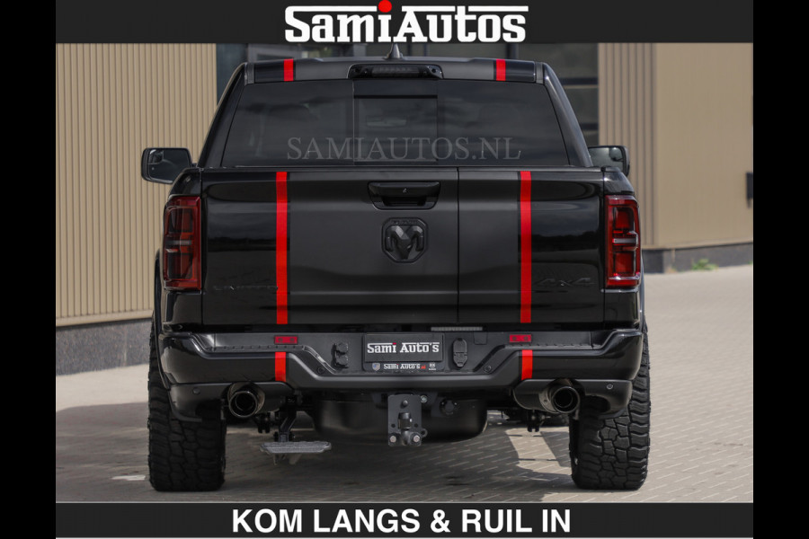 Dodge Ram LIMITED H.O 540PK | Massage + Full Option €84950,- excl | De Meest Luxe en Volle Pick-Up in zijn Klasse | Comfortabele Dubbele Cabine met Royale 5 Zitplaatsen | BPM vrij | Nu Leverbaar uit Voorraad | Voorraad Nr 2326 - 5169 | De specialist in Amerikaanse pick‑ups in Nederland en Europa.